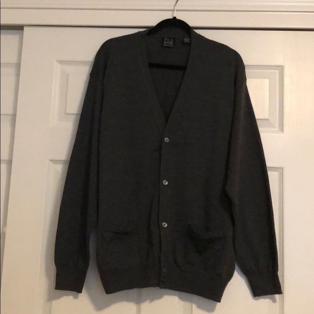 Merino gray cardigan.